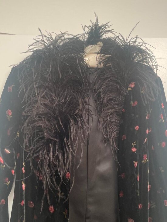 Betsey Johnson Jackets & Blazers - Vintage Betsey Johnson Evening marabou duster